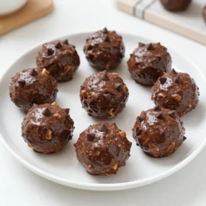 Chocolate Peanut Butter Energy Bites Simple Snack Treat