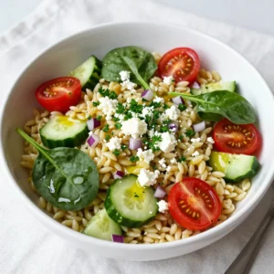 Lemon Garlic Orzo Salad Fresh and Flavorful Dish