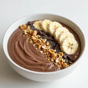 Peanut Butter Chocolate Smoothie Bowl Tasty Delight
