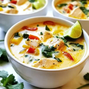 Coconut Lime Chicken Soup Nourishing and Flavorful Bowl